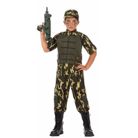 Atosa Soldaten verkleedkleding kostuum   voor jongens   leger / militairen kleding