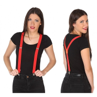 Verkleed Bretels voor volwassenen   Rood   Carnaval verkleedaccessoires   verstelbaar