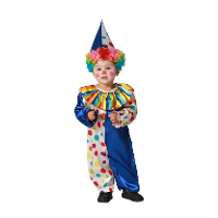 Verkleed set voor peuters   clowntje   multi kleuren   2 delig   carnaval verkleedkleding