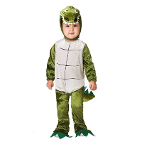Verkleed set voor peuters   krokodil   donkergroen   2 delig   carnaval verkleedkleding