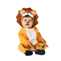 Verkleed set voor peuters   leeuw   bruin   2 delig   carnaval verkleedkleding