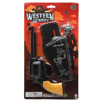 Verkleed speelgoed Cowboys pistool met holster   set   kinderen   kunststof