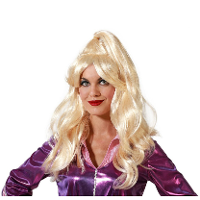 Verkleedpruik Dames   Blond   Barbara filmster   lang golvend haar   Beroemdheid   Jaren 80/Eighties