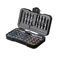ATUMAN RS1 PLUS 38 in 1 Ratelschrankschroevendraaierset Magnetische T  handvat Precisie Gereedschapset met S2 Staal bits