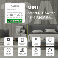 Wi Fi Mini Smart Switch Wi Fi Draadloze DIY Lichtschakelaars 16A Smart Home Besturing Met Tuya Smart Life Alexa Google H