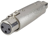 Audio Adapter [1x Cinch Stekker   1x Xlr Bus] Zilver Paccs