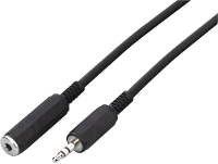 Audio Adapterkabel Zwart Monacor
