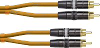 Audio Verbindingskabel [1x Cinch stekker   1x Cinch stekker] 1.5 M Oranje Cordial
