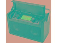 Audisse Shirudo Internet Bouwradio Bluetooth, DAB+, Internetradio, USB, AUX, FM Accu laadfunctie, Handsfreefunctie, Spotify, Waterdicht Zwart