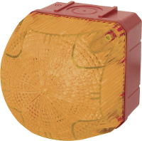 Auer Signalgeräte Signaallamp LED QDS 874161313 Oranje Oranje Continulicht, Knipperlicht 230 V/AC