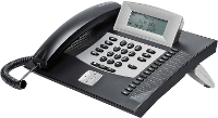 Auerswald COMfortel 1600 ISDN systeemtelefoon Headsetaansluiting, Handsfree, Touchscreen Verlicht Zwart, Zilver