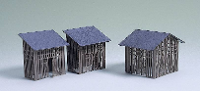Auhagen 42 636 H0/TT houten schuurtjes (2 stuks) Bouwpakket
