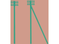 Auhagen 43586 Set telegraafmasten, 12 stuks Accessoire