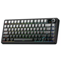 AULA F75 MAX Drie modus Mechanische Gaming Toetsenbord met TFT scherm en draaiknop 75% indeling 80 toets Hot Swap RGB ac