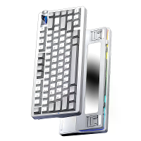 AULA NOVA75 Aangepaste Mechanische Toetsenbord met 1,14 inch Slimme Weergave Drie modus 87 toetsen Pakkingstructuur Hot 