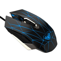 AULA S50 Bekabelde RGB Gaming Muis 800 2400DPI 4 Niveau Verstelbare Muizen Optische Tracking Ergonomische Gamer Muizen v