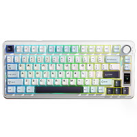 AULA S75 Pro Tri mode Mechanisch Toetsenbord met Display 80 Toetsen 75% Indeling Gasket Structuur Hot Swappable RGB Acht