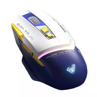 AULA SC101 Mech Muis Draadloos bluetooth 800 4000DPI RGB Licht 500mAh Batterij Ergonomisch Ontwerp Dubbele Modus Esports