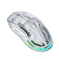 AULA SC660 Transparante Draadloze Bluetooth Muis 2.4G Drie modus Verbinding Lichtgewicht Oplaadbaar 10000DPI E sports Ga