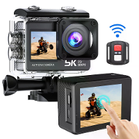 AUSEK M60TR 5K Actiecamera Touchscreen Sportcamera Anti Schok HD Opname Buiten Fietsen Recorder Skiën Vissen Camera