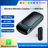 Auto bekabeld naar draadloze CarPlay boxadapter voor autoradio Met USB Plug and Play Slimme linktelefoon CarPlay Automat