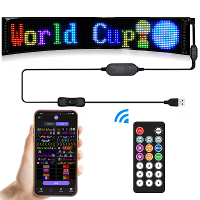 Auto Binnen Display Scherm Flexibele Advertentie Scherm LED Zacht Scherm APP Bluetooth Controle IP66 Waterdichte Klasse