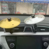 Auto Crash Cymbal Luchtvent Mini Drum Auto Hand schieten Cymbalen Auto Drum Cymbal Luchtvent Muziekinstrument Voor Auto