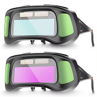 Auto Darkening Lasbril Grote Kijkhoek Intelligente Dimming Beschermglazen Zonne energie Aangestuurd Verstelbare Comforta