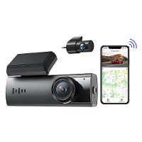 Auto Dash Cam GPS WIFI 24u Opname Voor 2K/3K/4K Achter 1080P Dual Camera Rij Recorder G Sensor Nachtzicht WDR Auto DVR