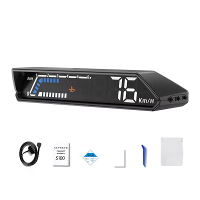Auto Digitale Snelheidsmeter Kopdisplay 4.6 Inch Scherm RPM Watertemperatuur Spanning Brandstofverbruik Turbo Druk Motor