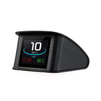 Auto HUD Head Up Display Hoge Definitie OBD2 Draagbaar LCD Rijdisplay Slimme Digitale Meter Alarm Systeem Snelheidsmeter