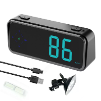 Auto HUD Head Up Display LED Display Waarschuwing Overschrijding Snelheid Waarschuwing Auto LED Display Klok Auto SUV RV