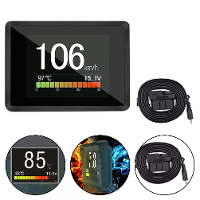 Auto HUD Head Up Display OBD Snelheid Brandstofverbruik Watertemperatuur Spanning Over snelheid Alarm HD Head Up Display