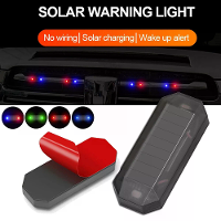 Auto Mini LED Zonnewaarschuwingslicht Nachtbeveiliging Gesimuleerd Alarm Draadloos Diefstalwaarschuwingslicht Flitsend V