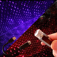 Auto Romantische LED Sterrenhemel Nachtlicht 5V USB voeding Galaxy Ster Projector Lamp voor Autodak Kamer Plafonddecorat