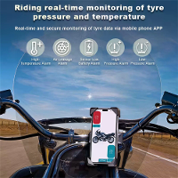 Auto TPMS bandenspanningsbewakingssysteem Bluetooth 5.0 Mobile Phone Display Motorcycle Car Tyre Pressure Sensor for iOS