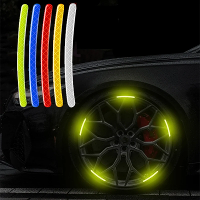 Auto wielnaaf reflecterende strepen deurhandgreep veiligheidswaarschuwing sticker Autowaarschuwingsband Automobielsticke