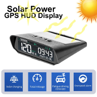 Auto Zonne GPS Head Up Display Draadloze Snelheidsmeter Weergave Snelheid Tijd Datum Auto Aanpasbaar Schermhelderheid Au