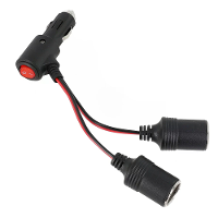 Autoladeradapter 12V 24V 240W Dual Splitter met Aan/Uit schakelaar 1 Mannelijk naar 2 Vrouwelijke Stopcontacten Draagbar
