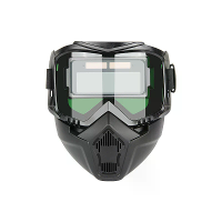 Automatische Variabele Licht Volledige Gezicht Lassen Helm Helm Lassen MASKER Lasser Hoge Definitie Lens 0,01 ms Licht A