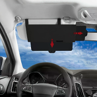 Autonoodshade Zonneklep Verlengstuk Anti glans Zonblokkering voor Bestuurder Passagier Auto Zonneklep Noodshade Verlengs