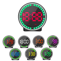 Autosnelheidsmeter Head Up Display 7 Kleurige Lichten GPS Dashboard Monitor Overschrijdingswaarschuwing Grote Letters Pl