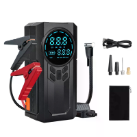 Autostartblok met 150 PSI Luchtcompressor, draagbare powerbank, bandenspanningspomp, 12V batterijbooster voor tot 9.0L b