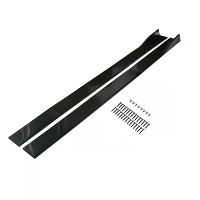 78,7 Inch Auto Zijschort Uitbreiding Rocker Paneel Splitter Bescherming Universeel Glanzend Zwart