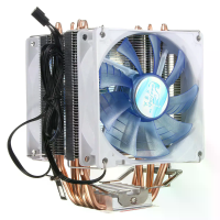 92Mm 3 Pin Blue LED Copper CPU Koeler koeling Fan Heat Sink voor Intel LGA775/1156/1155 AMD AM2/2+/3