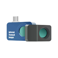 T7S+ Infrarood Warmtebeeldcamera met Macro  Lens voor Android telefoon 256*192 Hoge Resolutie Observatie 30 50mm Afstand
