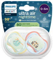 Avent Nighttime Fopspeen Leeuw 0 6M