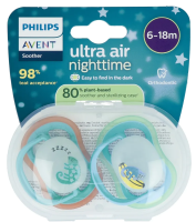 Avent Ultra Air Nighttime Fopspeen 6 18M