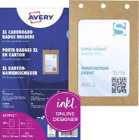 Avery Zweckform 4839XL Insteekplaatje naamplaatje (b x h) 148 mm x 105 mm 50 stuk(s)