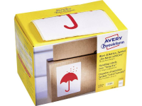 Avery Zweckform 7252 Etiketten (rol) 74 X 100 Mm Papier Rood 200 Stuks